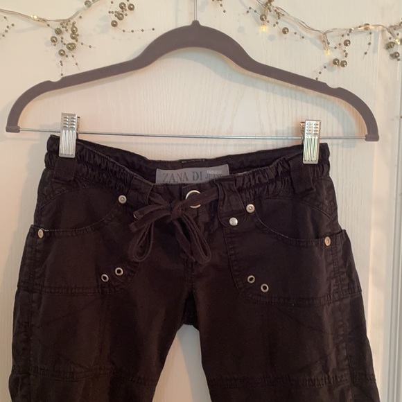 Vintage Zana DI extra low rise cargo Capri jeans - Picture 3 of 5